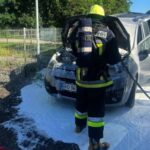 Горіла автівка на дорозі. Пожежа на Тернопільщині