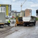 Ремонтують дорогу на Галицькій у Тернополі