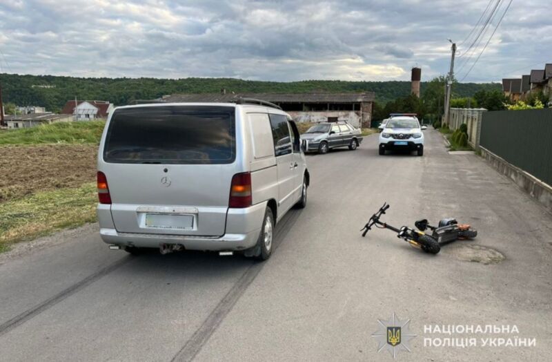 ДТП у Заліщиках: водій на "Мерседесі" збив 11-річного хлопчика на самокаті