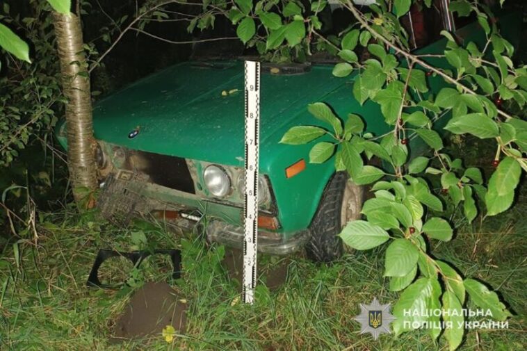 На Тернопільщині 17-річний хлопець викрав авто й врізався в дерево