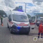 В Озерній автомобіль швидкої потрапив у ДТП