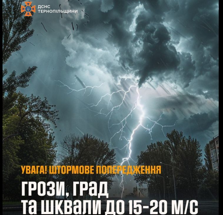 Не паркуйте авто під деревами: Тернопільщина отримала штормове попередження