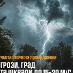 Штормове попередження на Тернопільщині