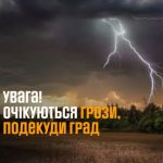 На Тернопільщині очікуються грози та град