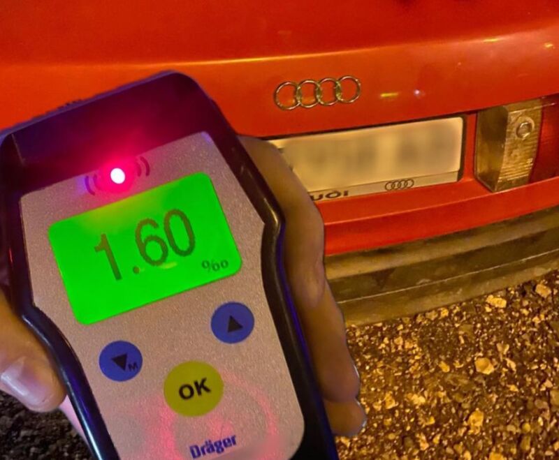 У Тернополі затримали п’яного 18-річного водія, норма алкоголю перевищена у 8 разів