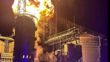 Палало 200 тонн соняшника: в Острові гасили масштабну пожежу на 25-метровій висоті