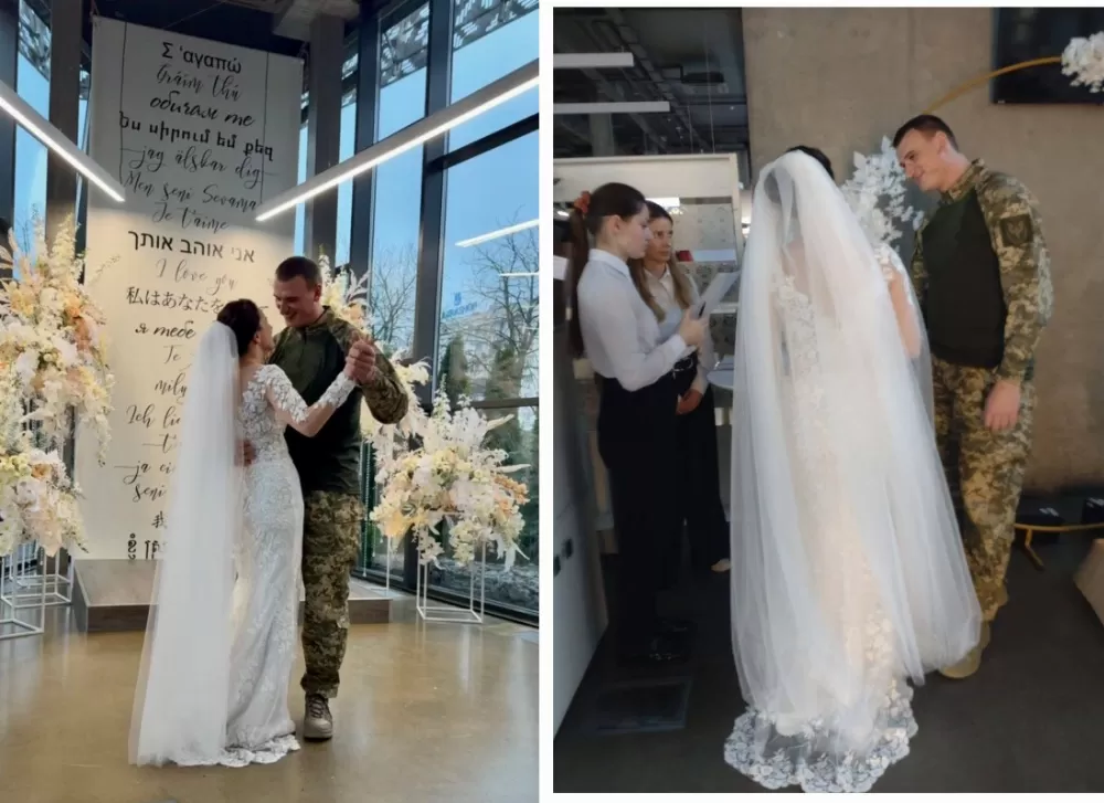 Італієць, який служив у тернопільському батальйоні, одружився з українкою