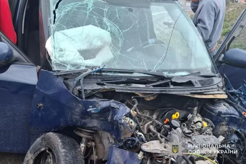 На Теребовлянщині ДТП з потерпілими: водій на "Шкоді" влетів у вантажівку