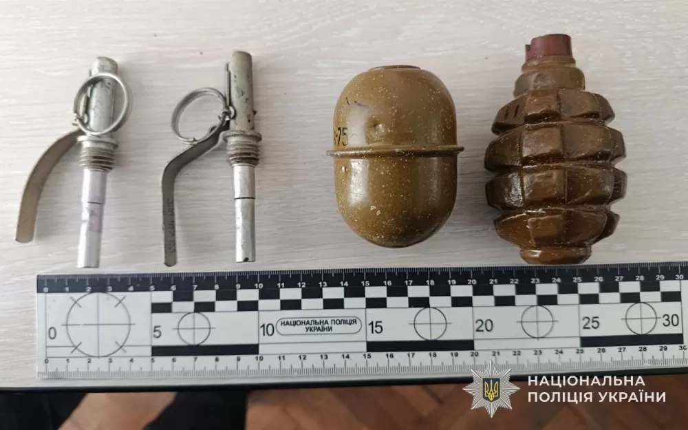 У розшуку та зі зброєю: на Тернопільщині у чоловіка вилучили гранати і набої до автомата