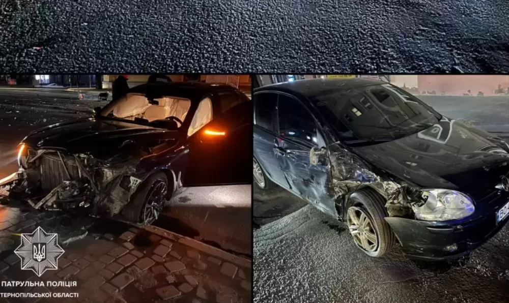 У центрі Тернополя зіткнулися BMW та Volkswagen