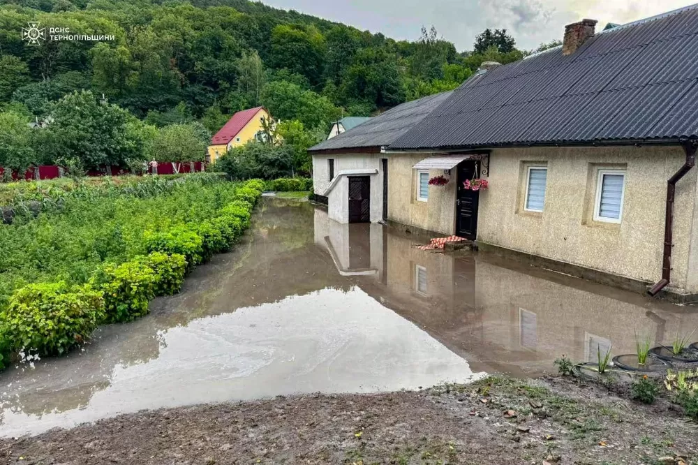 Вода зайшла до будинків і гаражів: ДСНС показала наслідки негоди у Тернополі та області