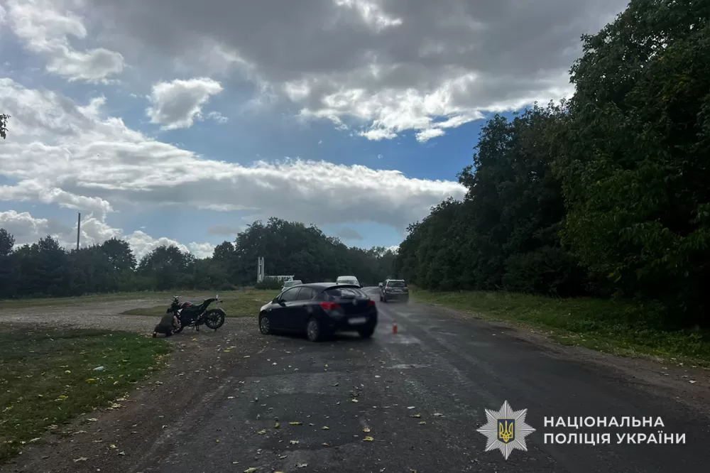На Чортківщині водій авто збив неповнолітньго мотоцикліста